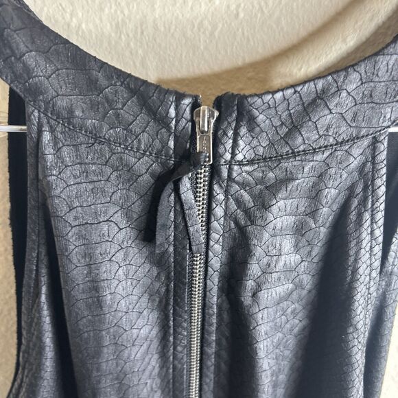 Guess Sport Dress Scale Print Black 10 Sleeveless Mock Neck Athletic - Picture 8 of 11